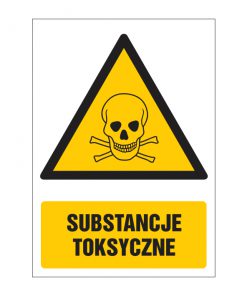 Znak ostrzegawczy substancje toksyczne