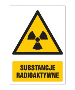 Znak ostrzegawczy ZO-11 - SUBSTANCJE RADIOAKTYWNE