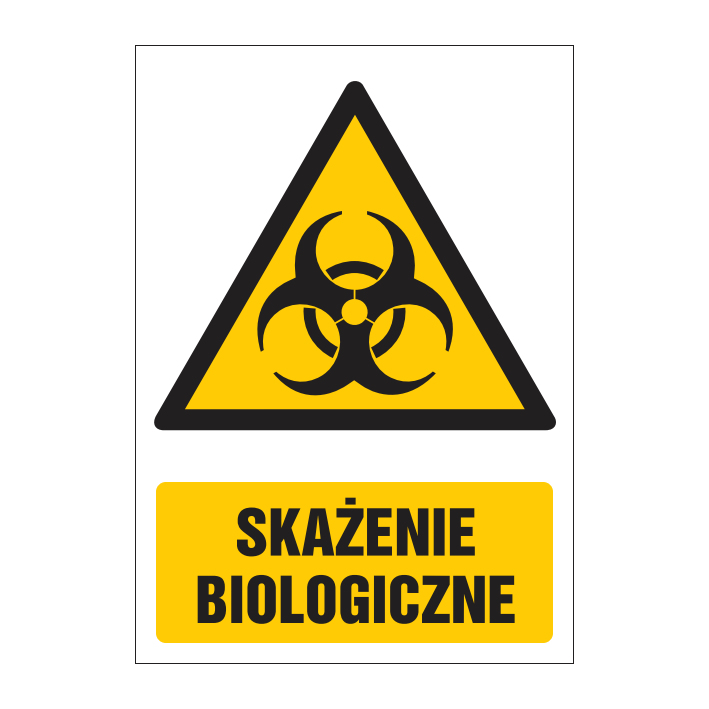 Znak ostrzegawczy ZO-23 - SKAŻENIE BIOLOGICZNE