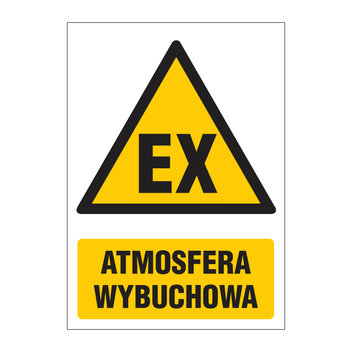 Znak ostrzegawczy ZO-36 - ATMOSFERA WYBUCHOWA