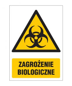 Znak ostrzegawczy ZO-37 - ZAGROŻENIE BIOLOGICZNE