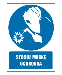 tabliczki znaki nakazu ZN-27 Stosuj maskę ochronną