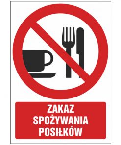 Znak zakazu ZZ-24 - Zakaz spożywania posiłków
