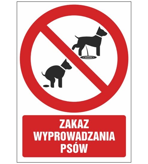 Znak zakazu ZZ-60 - Zakaz wyprowadzania psów