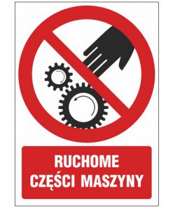 Znak zakazu ZZ-61 - Ruchome części maszyny
