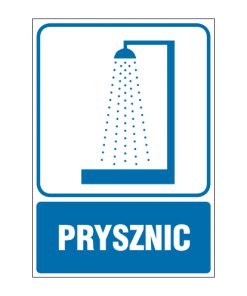 tabliczki ogólne medyczne sportowe ZOM -02 Prysznic