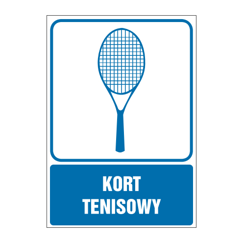 tabliczki ogólne medyczne sportowe ZOM - 44 Kort tenisowy