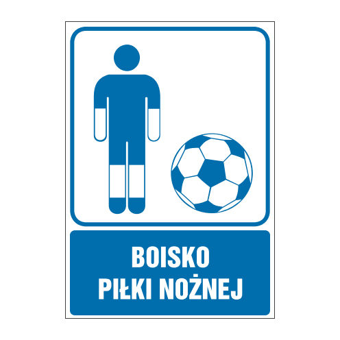 tabliczki ogólne medyczne sportowe ZOM - 45 Boisko piłki nożnej