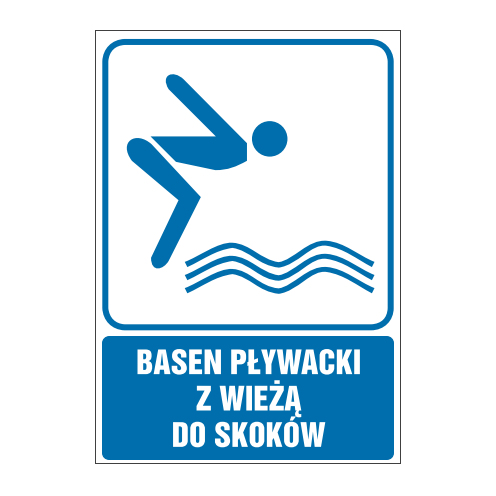 tabliczki ogólne medyczne sportowe ZOM - 48 Basen pływacki z wieżą do skoków