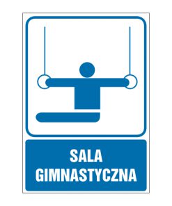 tabliczki ogólne medyczne sportowe ZOM - 50 Sala gimnastyczna
