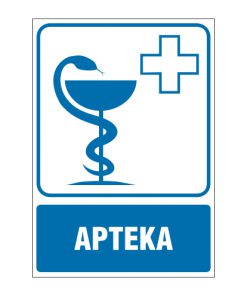 tabliczki ogólne medyczne sportowe ZOM - 63 Apteka