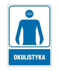 tabliczki ogólne medyczne sportowe ZOM - 68 Okulistyka
