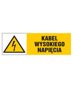 tabliczki znaki elektryczne ZTE - 106 Kabel wysokiego napięcia