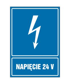 tabliczki znaki elektryczne ZTE - 144 Napięcie 24V