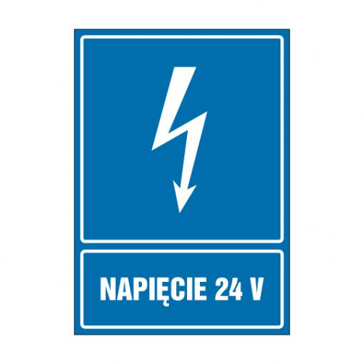 tabliczki znaki elektryczne ZTE - 144 Napięcie 24V