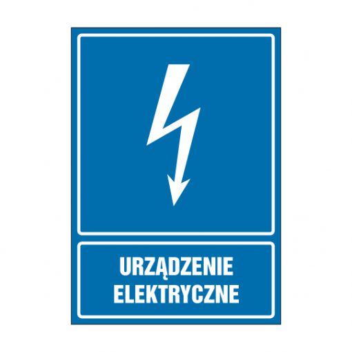 tabliczki znaki elektryczne ZTE - 153 Urządzenie elektryczne