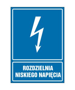 tabliczki znaki elektryczne ZTE - 170 Rozdzielnia wysokiego napięcia