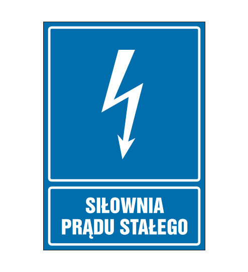 tabliczki znaki elektryczne ZTE - 180 Siłownia prądu stałego