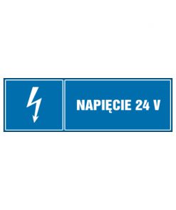 tabliczki znaki elektryczne ZTE - 45 Napięcie 24 V