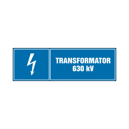tabliczki znaki elektryczne ZTE - 64 Transformator 630 kV