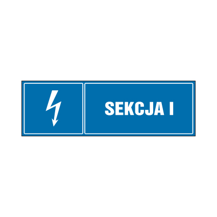 tabliczki znaki elektryczne ZTE - 78 Sekcja I
