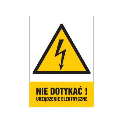 tabliczki znaki elektryczne ZTE - 84 Nie dotykać urządzenie elektryczne