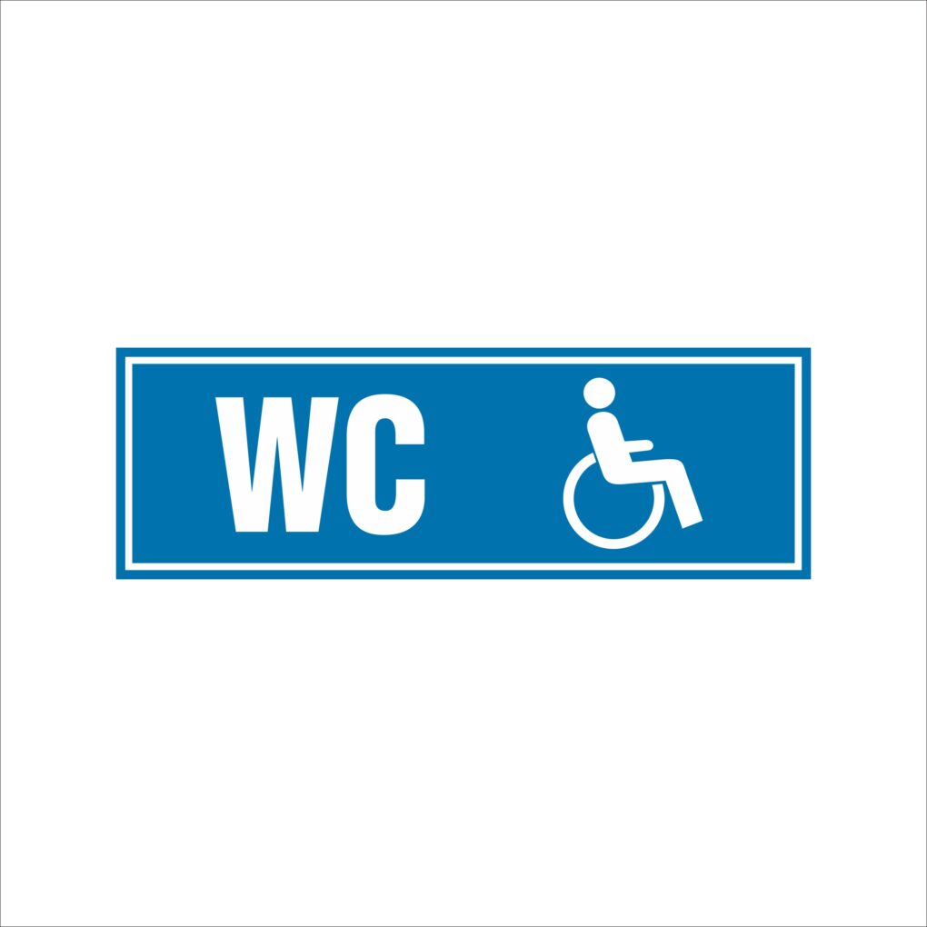 Tabliczka WC dla niepełnosprawnych